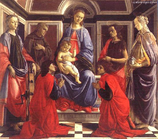 BOTTICELLI, Sandro San Ambrogio Altarpiece oil painting image